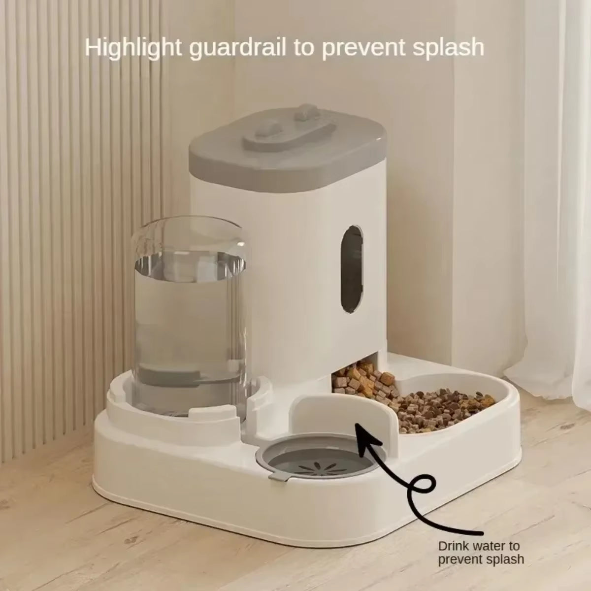 Revolutionary Automatic Pet Feeder with Water Fountain - Large Capacity Food Storage for Cats and Dogs