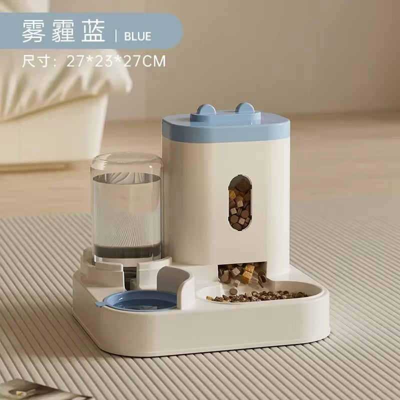 Revolutionary Automatic Pet Feeder with Water Fountain - Large Capacity Food Storage for Cats and Dogs