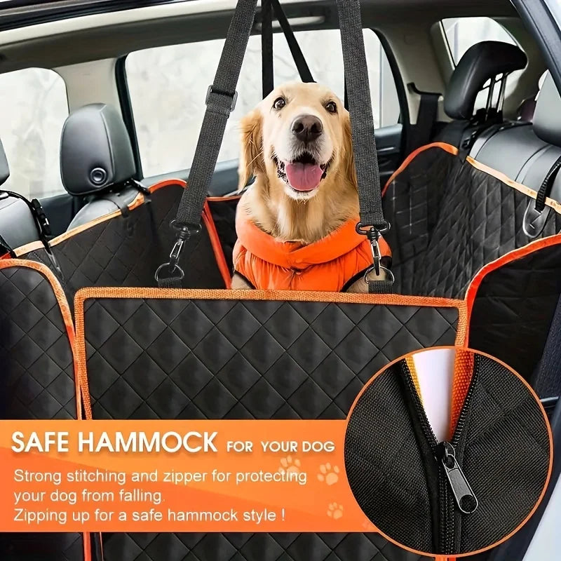 Transform Your Car with the Ultimate Waterproof and Scratch-Resistant Dog Hammock Seat Cover!