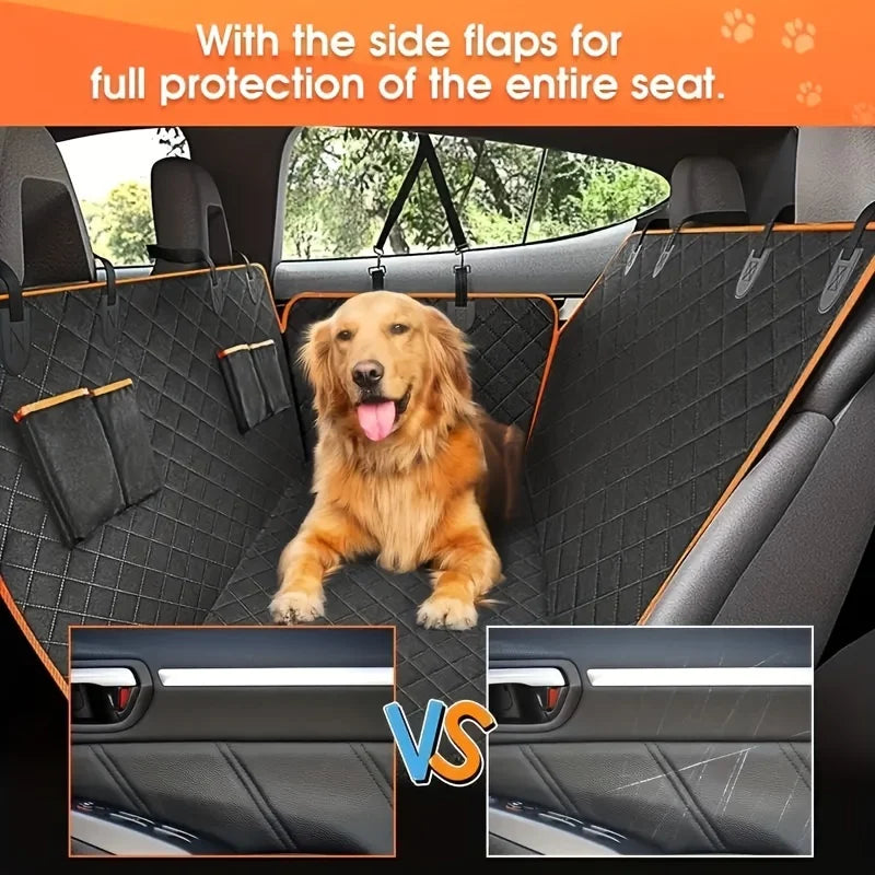 Transform Your Car with the Ultimate Waterproof and Scratch-Resistant Dog Hammock Seat Cover!