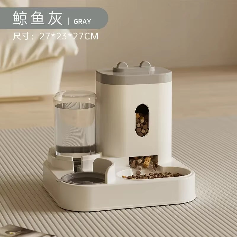Revolutionary Automatic Pet Feeder with Water Fountain - Large Capacity Food Storage for Cats and Dogs
