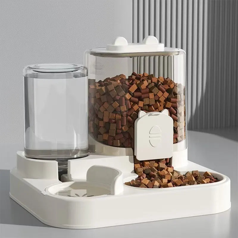 Revolutionary Automatic Pet Feeder with Water Fountain - Large Capacity Food Storage for Cats and Dogs