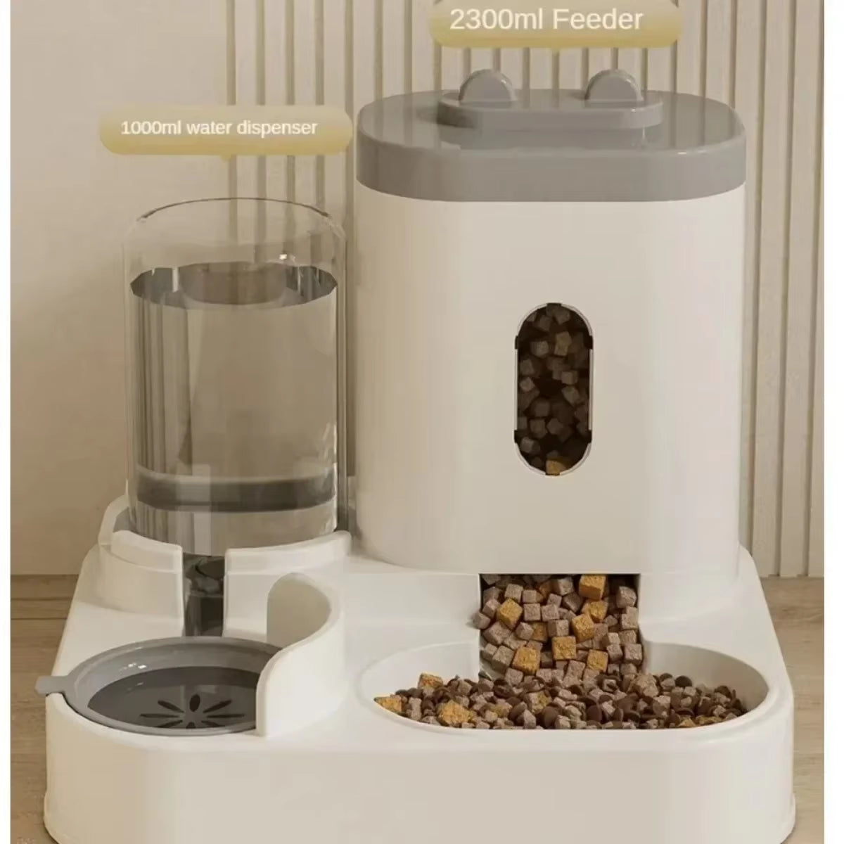 Revolutionary Automatic Pet Feeder with Water Fountain - Large Capacity Food Storage for Cats and Dogs