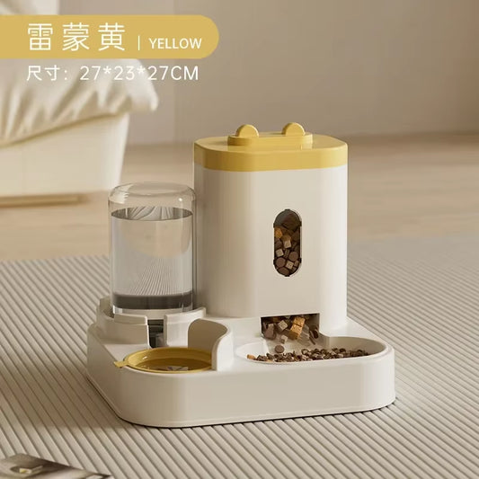 Revolutionary Automatic Pet Feeder with Water Fountain - Large Capacity Food Storage for Cats and Dogs