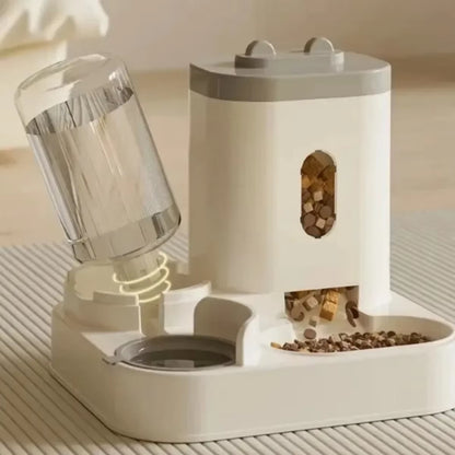 Revolutionary Automatic Pet Feeder with Water Fountain - Large Capacity Food Storage for Cats and Dogs