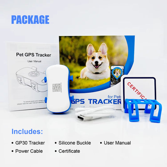 4G Waterproof GPS Tracker for Dogs and Cats - Smart Pet Locator with Live Tracking, Light/Sound Search, and Free Trial